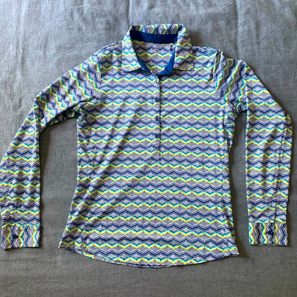EP UV 50, Moisture Wicking, Long-sleeve Golf Polo